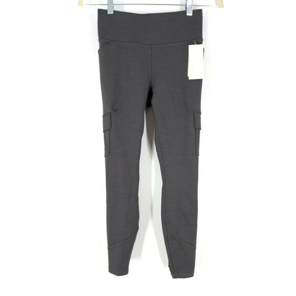 Women's High-Waisted Cargo Leggings All in Motion Charcoal Gray Size Small NWT - Picture 1 of 7